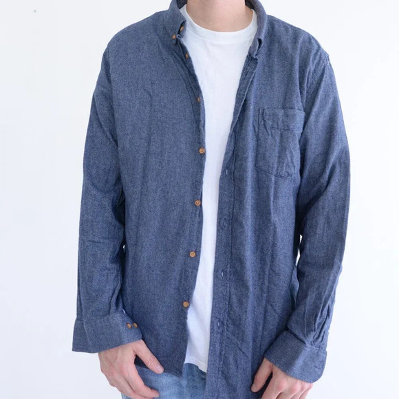 Ben Sherman Blue 100% Cotton Button Down  Dress Shirt Size XL - Picture 1 of 10